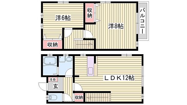 ピュアコート ｜兵庫県姫路市西庄(賃貸アパート2LDK・1階・63.66㎡)の写真 その2