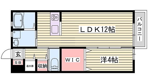 AI ｜兵庫県姫路市北条梅原町(賃貸アパート1LDK・2階・41.40㎡)の写真 その2