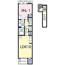 グランデフォルトーネＢ  ｜ 兵庫県姫路市勝原区山戸190-1（賃貸アパート1LDK・2階・43.76㎡） その2