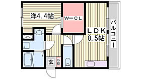 岡コーポ  ｜ 兵庫県姫路市三左衛門堀西の町（賃貸マンション1LDK・1階・37.65㎡） その2