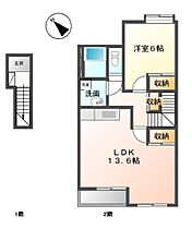 colline de　R・Ｉ・Ｚ　（コリーヌ　ドゥ　リズ）  ｜ 兵庫県加東市南山3丁目（賃貸アパート1LDK・2階・51.15㎡） その2