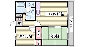 クレール香呂Ａ棟  ｜ 兵庫県姫路市香寺町香呂（賃貸アパート2LDK・1階・47.50㎡） その2