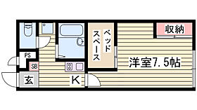 レオパレストホリ 108 ｜ 兵庫県姫路市砥堀1172（賃貸アパート1K・1階・23.18㎡） その2