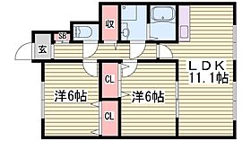 パティオ三木  ｜ 兵庫県三木市平田（賃貸アパート2LDK・1階・55.71㎡） その2