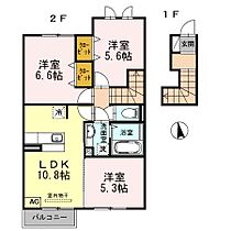 リュミエールｍ＆ｙ　Ｂ棟  ｜ 兵庫県姫路市飾磨区阿成植木（賃貸アパート3LDK・2階・63.37㎡） その2