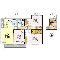 グレイス五軒邸  ｜ 兵庫県姫路市五軒邸3丁目（賃貸アパート3LDK・2階・73.11㎡） その2