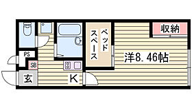 レオパレスさくらＢ 204 ｜ 兵庫県姫路市西今宿8丁目1-29（賃貸アパート1K・2階・23.18㎡） その2