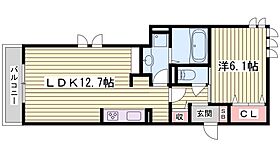 ベルフォーレII  ｜ 兵庫県加東市上中2丁目（賃貸アパート1LDK・3階・45.42㎡） その2