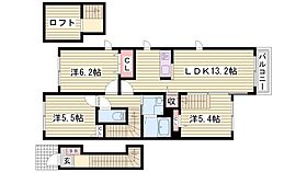 ハートフルハイツII  ｜ 兵庫県姫路市阿保（賃貸アパート3LDK・2階・72.70㎡） その2