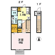 神奈川県厚木市妻田東1丁目（賃貸アパート1K・2階・39.64㎡） その2