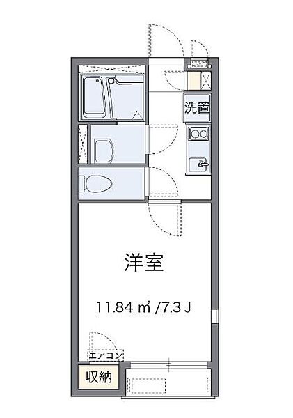 ボンヌール 204｜神奈川県相模原市南区東林間3丁目(賃貸アパート1K・2階・22.66㎡)の写真 その2