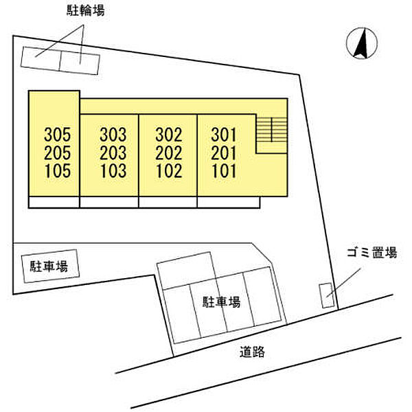 神奈川県大和市林間2丁目(賃貸アパート1LDK・1階・42.00㎡)の写真 その5