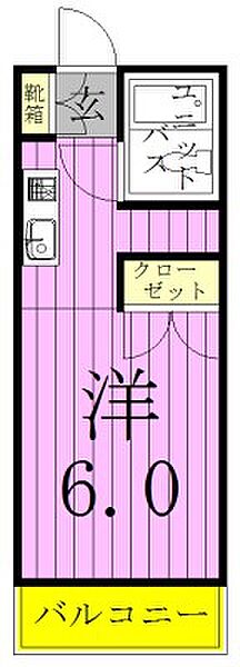 コーポK 102｜千葉県松戸市大谷口(賃貸アパート1K・1階・17.00㎡)の写真 その2