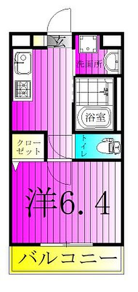 Crest　Mabashi 203｜千葉県松戸市馬橋(賃貸マンション1K・2階・25.10㎡)の写真 その2