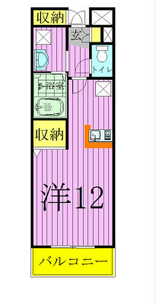 グラン・リーオ 205｜千葉県松戸市馬橋(賃貸マンション1R・2階・30.98㎡)の写真 その2