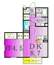 アルシュ幸 103 ｜ 千葉県松戸市馬橋387-24（賃貸アパート1LDK・1階・37.03㎡） その2