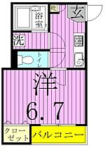 ヴィーブリアン松戸B 201 ｜ 千葉県松戸市松戸2299-4（賃貸アパート1K・2階・23.18㎡） その2