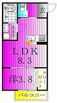 ELM VISTA A（エルムヴィスタ　エー） 105 ｜ 千葉県松戸市北松戸１丁目6-26（賃貸アパート1LDK・1階・29.20㎡） その2