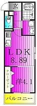 SK新松戸 202 ｜ 千葉県松戸市新松戸北１丁目19-10（賃貸アパート1LDK・2階・33.43㎡） その2