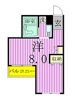 ベルトピア松戸第08 402 ｜ 千葉県松戸市岩瀬9-1（賃貸アパート1K・4階・24.03㎡） その2