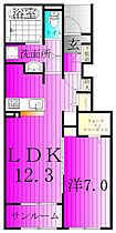 ポラールD 102 ｜ 千葉県印西市草深2506-2（賃貸アパート1LDK・1階・50.42㎡） その2