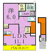 サンリット・オークIII 202 ｜ 千葉県鎌ケ谷市くぬぎ山２丁目13-9（賃貸アパート1LDK・2階・46.09㎡） その2