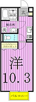 アムールL.A 104 ｜ 千葉県松戸市二十世紀が丘美野里町157-1（賃貸アパート1K・1階・28.98㎡） その2