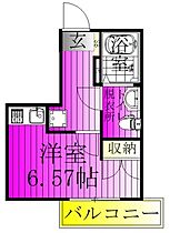 子犬と春風のダイアリー 201 ｜ 千葉県松戸市六高台４丁目158-4（賃貸アパート1R・2階・19.46㎡） その2