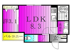 DK新松戸II 103 ｜ 千葉県松戸市新松戸北２丁目6-13-1（賃貸アパート1LDK・1階・29.23㎡） その2