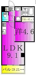 LEVICIABLD.2 1LDKの間取図画像