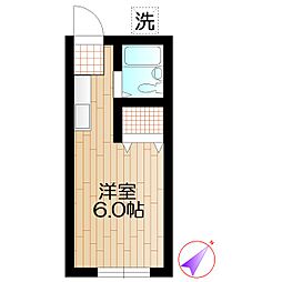 パークサイド初富 ワンルームの間取図画像