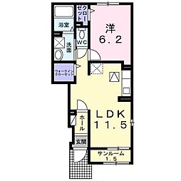 Auli'i アウリィ 1LDKの間取図画像