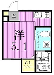 アーバンハウス新松戸 ワンルームの間取図画像