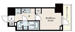 S-RESIDENCE松戸Licht 1Kの間取図画像