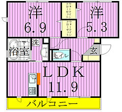 物件の間取り