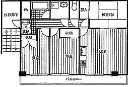 ツインヴィラ八柱2 3LDKの間取図画像