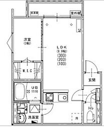 KEIAI RESIDENCE 松戸II 1LDKの間取図画像