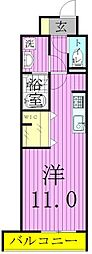 サン・フォレスト21 ワンルームの間取図画像