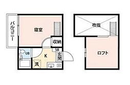 ロフティA-ONE 1Kの間取図画像