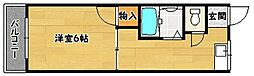 ハイツオーロラ 1Kの間取図画像