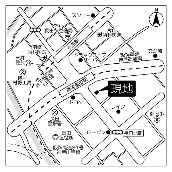 ラ・フォンテ神戸長田 1002｜兵庫県神戸市長田区北町１丁目(賃貸マンション1K・10階・24.99㎡)の写真 その3