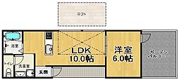 ピアチェ 1LDKの間取図画像