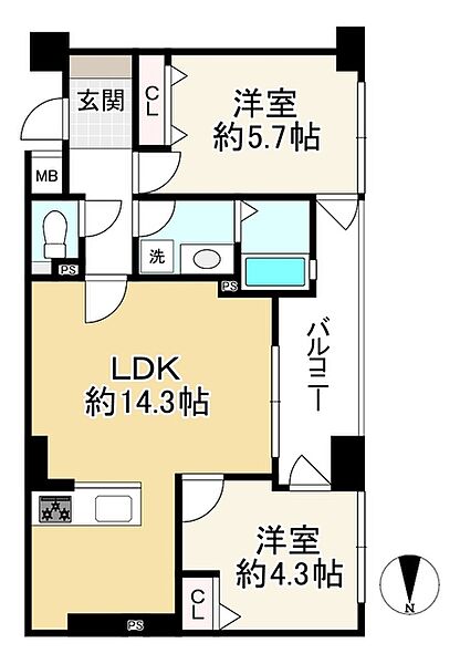 間取りを拡大表示