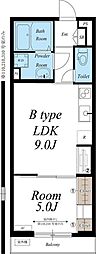 リブリ・ニソル 1LDKの間取図画像