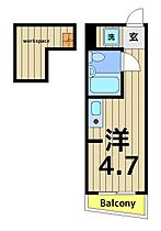 テラス・カメアリ 201 ｜ 東京都足立区中川１丁目（賃貸アパート1R・2階・14.22㎡） その2