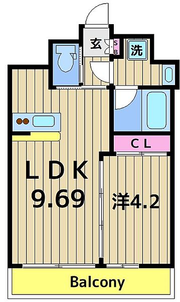 プレジオ亀有 1102｜東京都葛飾区青戸８丁目(賃貸マンション1LDK・11階・34.30㎡)の写真 その2