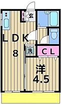 シマハイツ 106 ｜ 東京都足立区谷中１丁目（賃貸アパート1LDK・1階・28.83㎡） その2