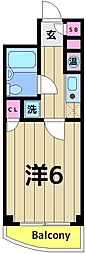 フォーシム東長崎 1Kの間取図画像