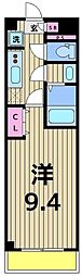 パルコート西新井 1Kの間取図画像