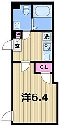 Ks Noa 1Kの間取図画像